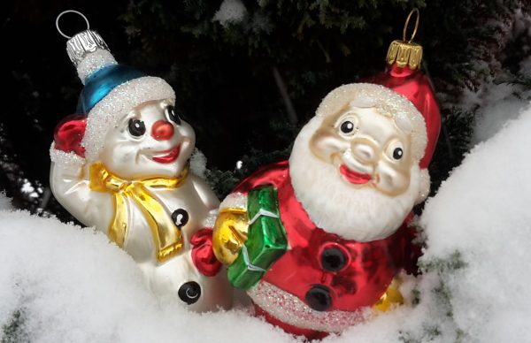 Glavena christmas ornaments snowman and santa Christmas ornaments snowman and santa